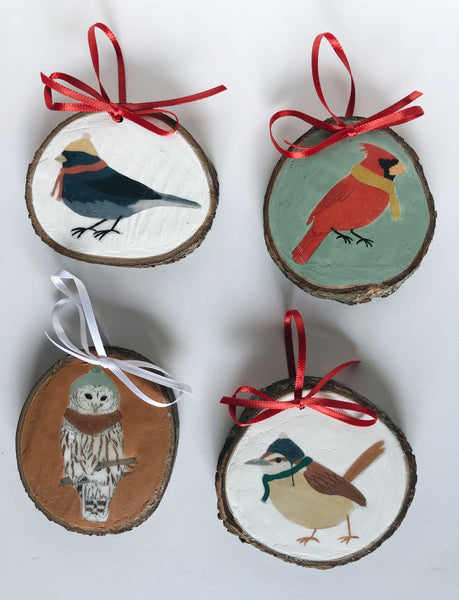 Winter Birds Christmas Ornament